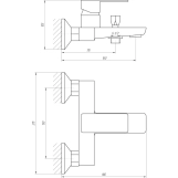 Змішувач для ванної Globus Lux Milano GLM-0102-10-BB Фото - 1
