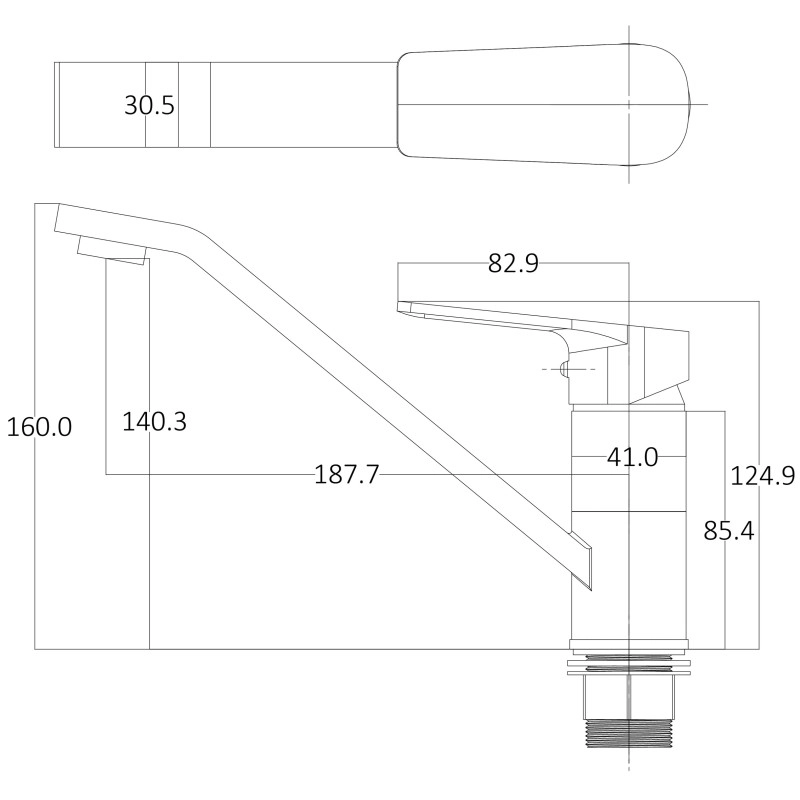 Змішувач для кухні Globus Lux BONN GLB-0203Q Фото - 1