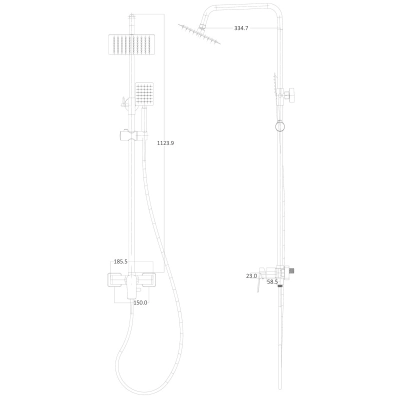 Душова система Globus Lux BONN GLB-0005N Фото - 1