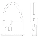 Смеситель для кухни Globus Lux LAZER GLLR-0203S-BG15 Фото - 1