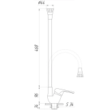Змішувач для кухні Globus Lux Caprice GLCA-0103SA-R07 Фото - 1