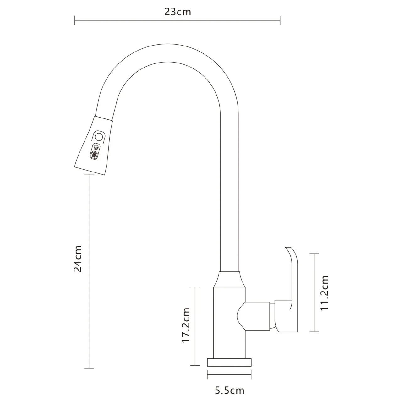 Смеситель для кухни EcoMIX Stella STL-2031-GP Фото - 5