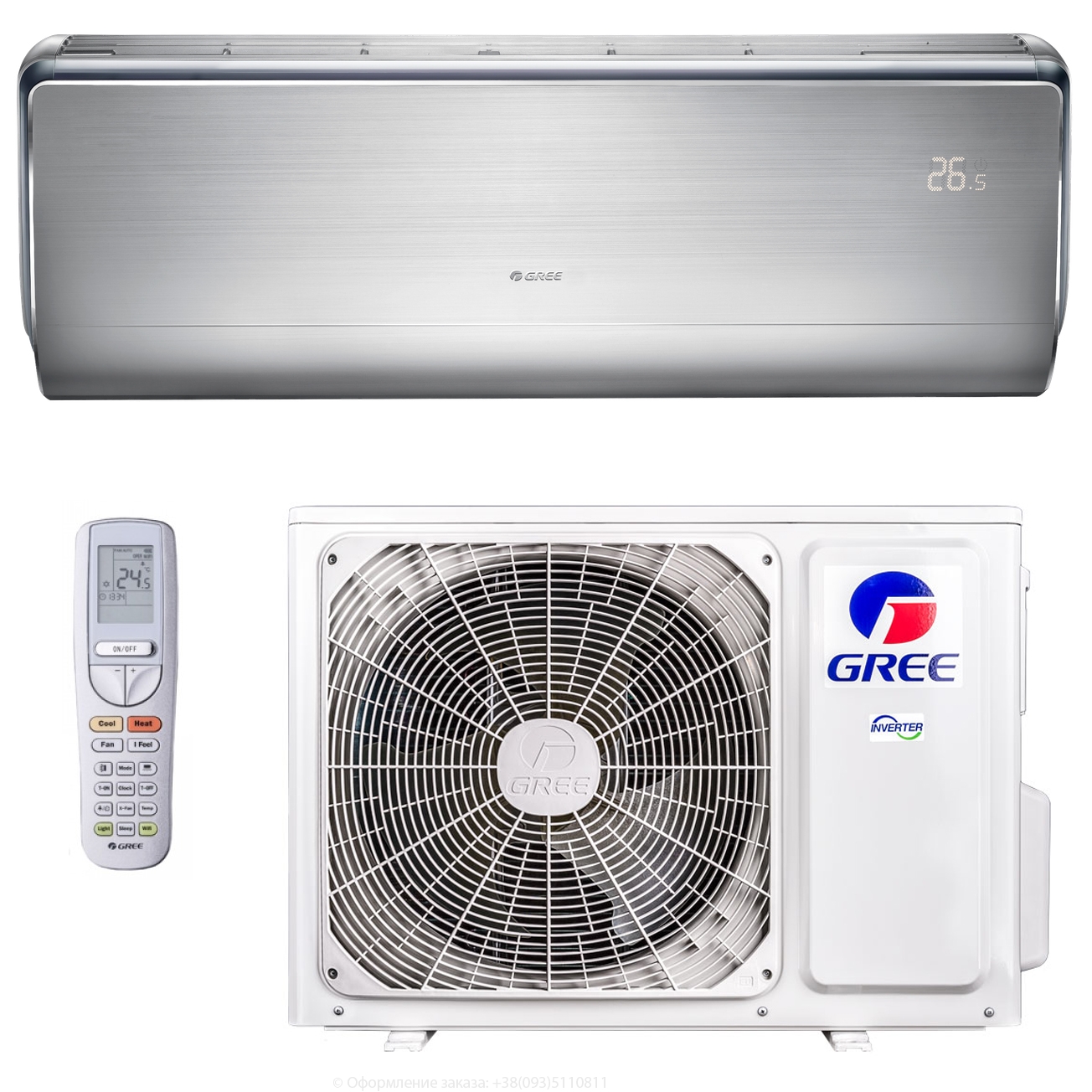 Кондиціонер спліт-система Gree U-Crown R-32 GWH12UB-K6DNA4A Wi-Fi
