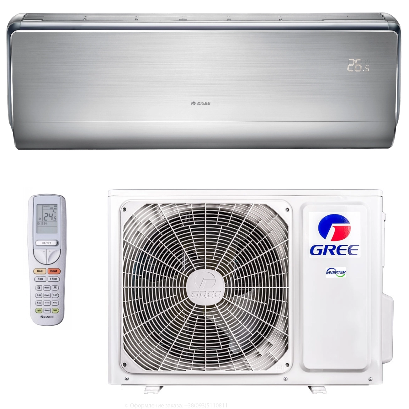 Кондиціонер спліт-система Gree U-Crown R-32 GWH12UB-K6DNA4A Wi-Fi