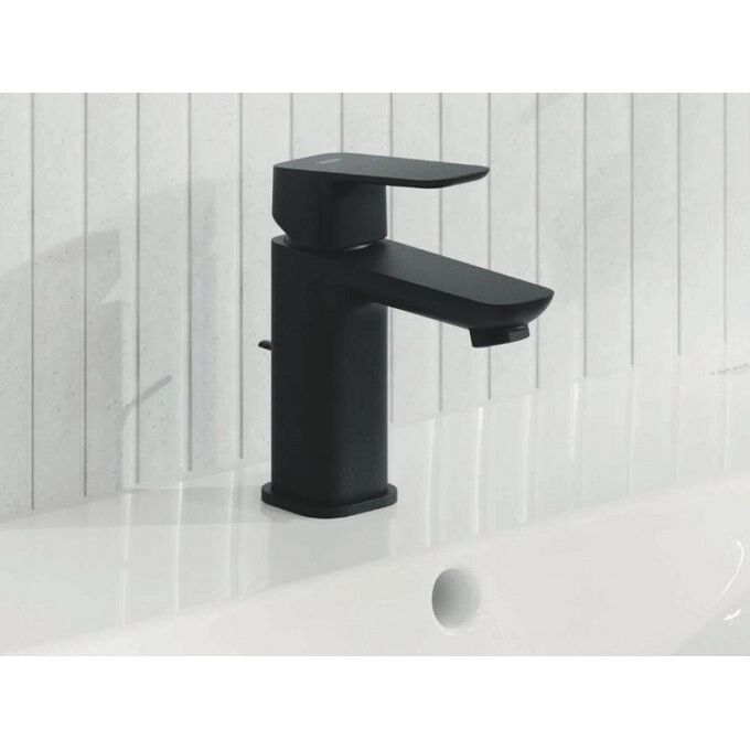 Смеситель для раковины Grohe Cubeo S-размера черный матовый (1016942430) Фото - 2