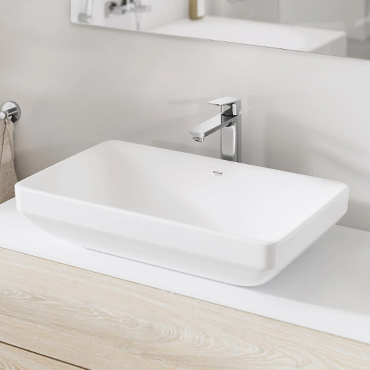 Змішувач для умивальника Grohe Cubeo, одноважільний, XL-SiZE, хром (1017290000) Фото - 4