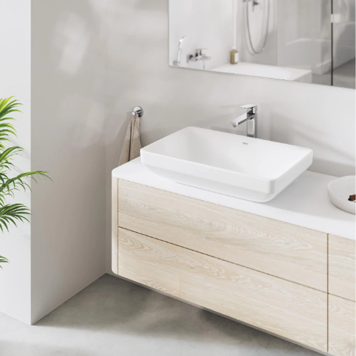Змішувач для умивальника Grohe Cubeo, одноважільний, XL-SiZE, хром (1017290000) Фото - 5