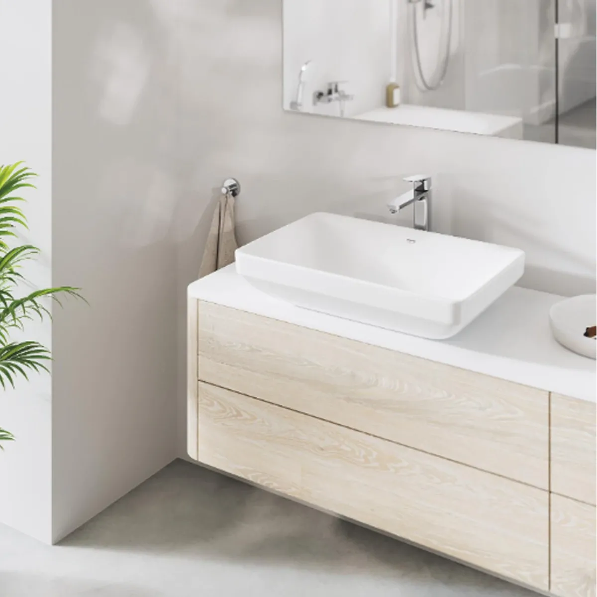 Смеситель для умывальника Grohe Cubeo, однорычажный, XL-SiZE, хром (1017290000) Фото - 5