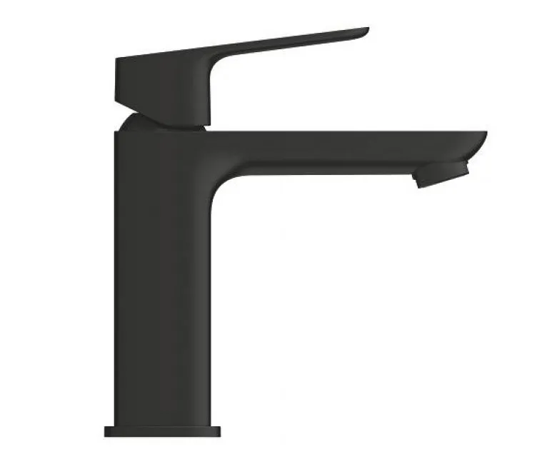 Смеситель для умывальника Grohe Cubeo M-Size однорычажный, черный матовый (1017552430) Фото - 2