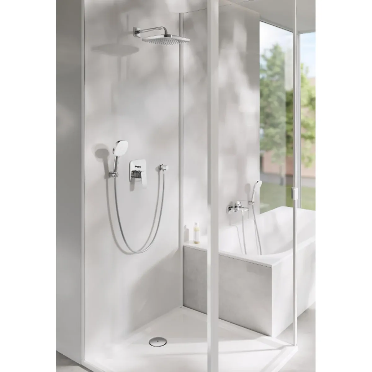 Смеситель для душа Grohe Cubeo однорычажный с переключателем на 2 положения, хром (1017780000) Фото - 5