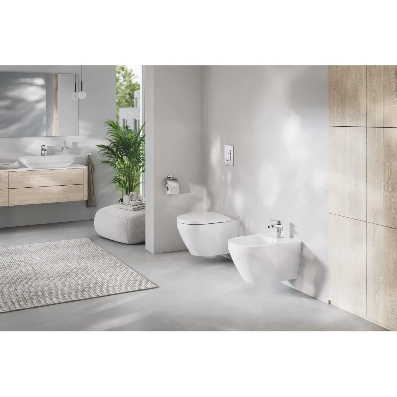 Змішувач для біде Grohe Cubeo одноважільний, S-розміру, хром (1018100000) Фото - 1