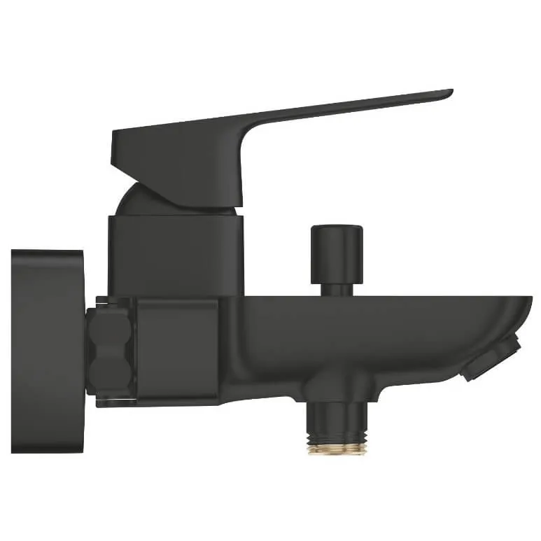 Смеситель для ванны Grohe Cubeo, однорычажный, настенный, черный матовый (1018132430) Фото - 1