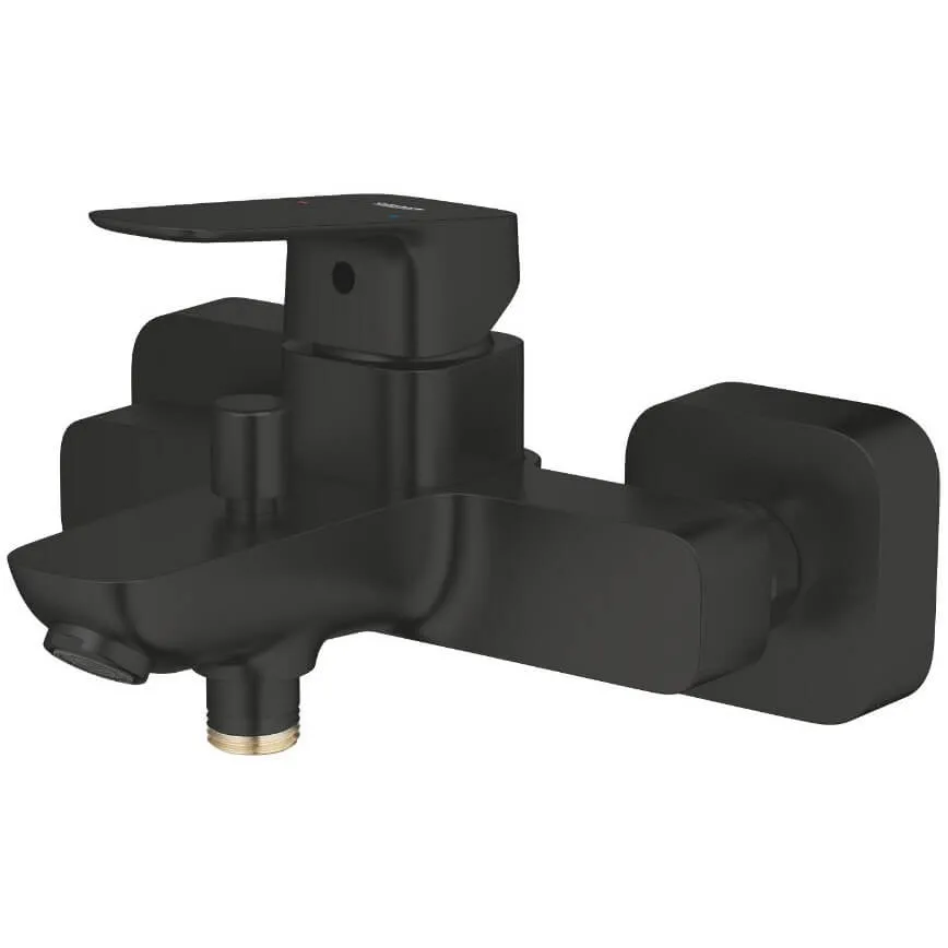 Смеситель для ванны Grohe Cubeo, однорычажный, настенный, черный матовый (1018132430) Фото - 2
