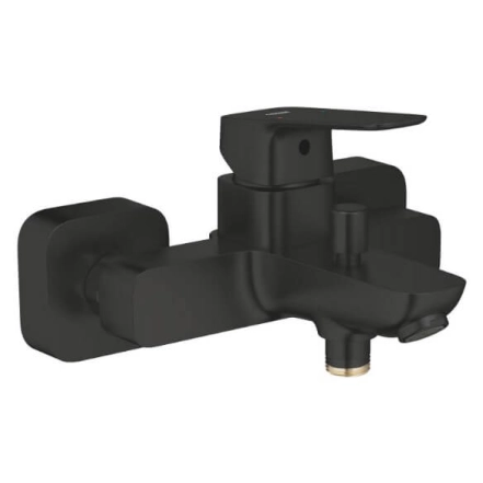 Змішувач для ванни Grohe Cubeo, одноважільний, настінний, чорний матовий (1018132430)