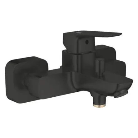 Смеситель для ванны Grohe Cubeo, однорычажный, настенный, черный матовый (1018132430)