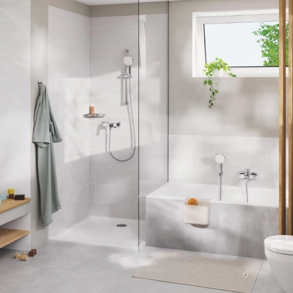 Змішувач для душу Grohe Cubeo, одноважільний, хром (1018240000) Фото - 3