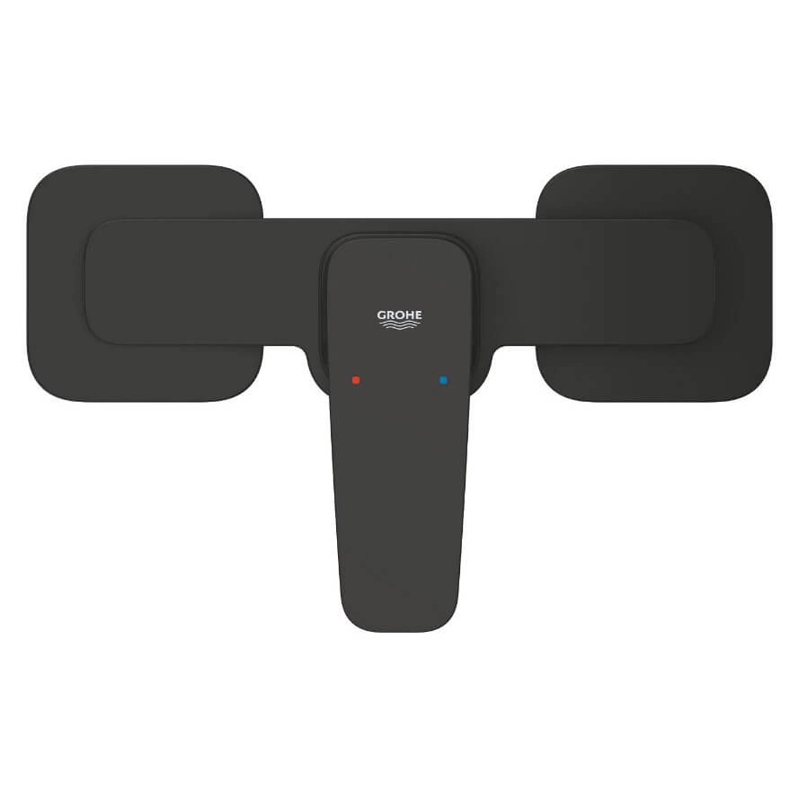 Змішувач для душу Grohe Cubeo, одноважільний, чорний матовий (1018242430) Фото - 1