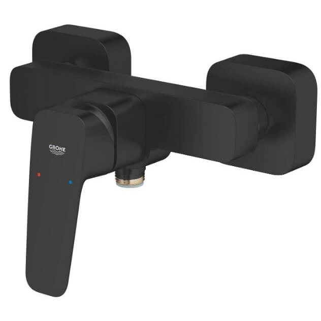 Змішувач для душу Grohe Cubeo, одноважільний, чорний матовий (1018242430) Фото - 2