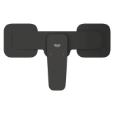 Змішувач для душу Grohe Cubeo, одноважільний, чорний матовий (1018242430) Фото - 1