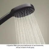 Смеситель для душа Grohe Cubeo однорычажный, с душевым гарнитуром, черный матовый (1018252430) Фото - 5
