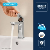 Змішувач для раковини Grohe QuickFix Dice M-Size 1018320000 з донним клапаном Фото - 5