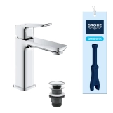 Змішувач для раковини Grohe QuickFix Dice ES M-Size 1018360000 з донним клапаном Фото - 3