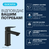 Змішувач для раковини Grohe QuickFix Dice ES M-Size 1018362430 з донним клапаном Фото - 2