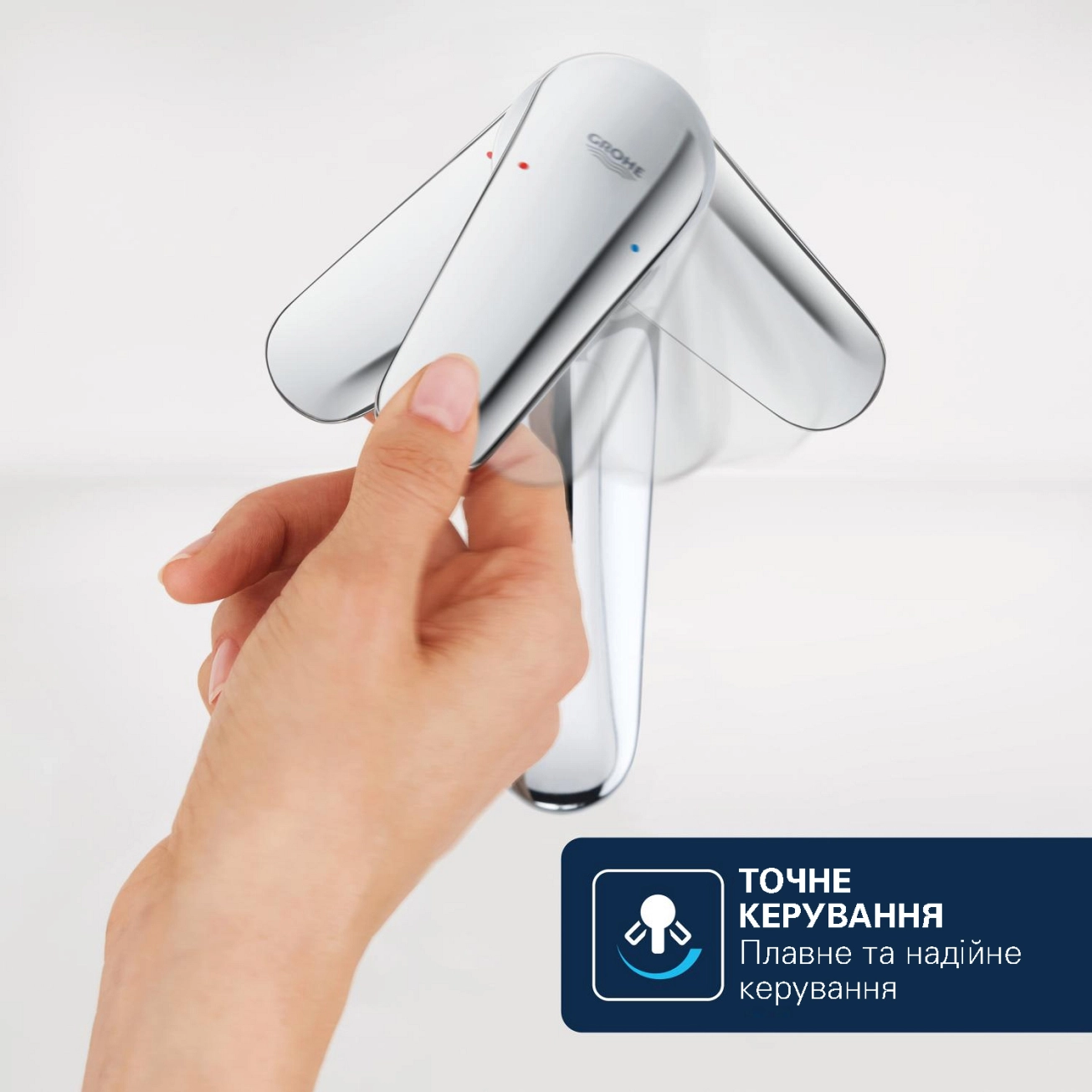 Смеситель для раковины Grohe QuickFix Dice S-Size 1018560000 с донным клапаном Фото - 9
