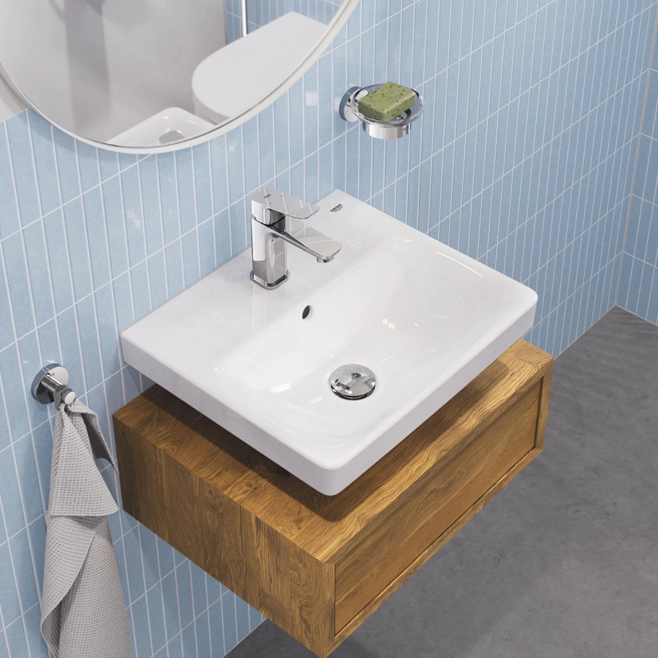 Змішувач для раковини Grohe QuickFix Dice S-Size 1018570000 з донним клапаном Фото - 13