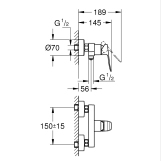 Змішувач для душу Grohe QuickFix Dice 1018742430 Фото - 1