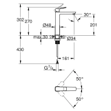 Змішувач для раковини Grohe QuickFix Dice XL-Size 1018922430 Фото - 1
