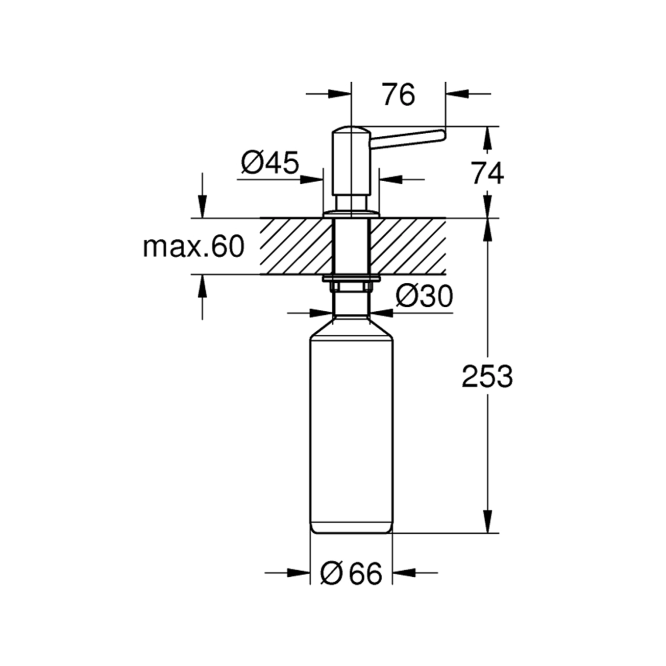 Дозатор для моющего средства Grohe Contemporary 1021652430 Фото - 1