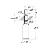 Дозатор для моющего средства Grohe Contemporary 1021652430 Фото - 1