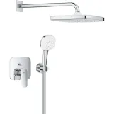 Набір для душу Grohe CUBEO (верхній душ,змішувач на ванну ПМ ,душовий набір),   хром (1053360000)
