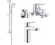 Комплект смесителей Grohe BauLoop, хром (123215M)