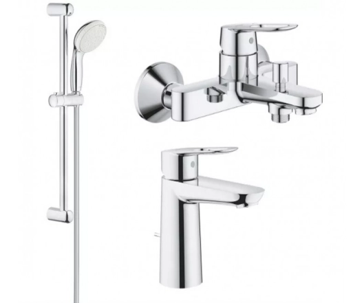 Комплект смесителей Grohe BauLoop, хром (123215M)