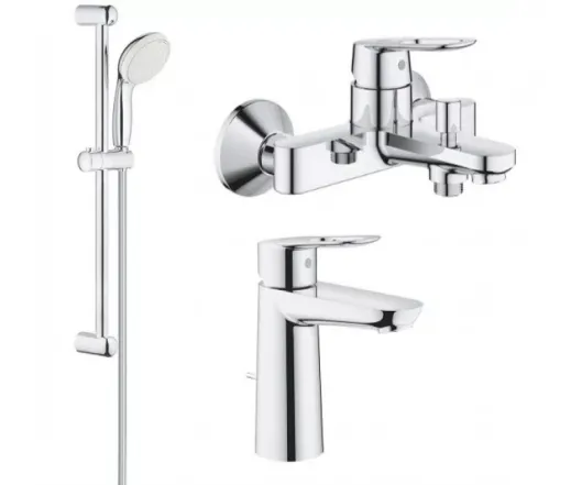 Комплект смесителей Grohe BauLoop, хром (123215M)