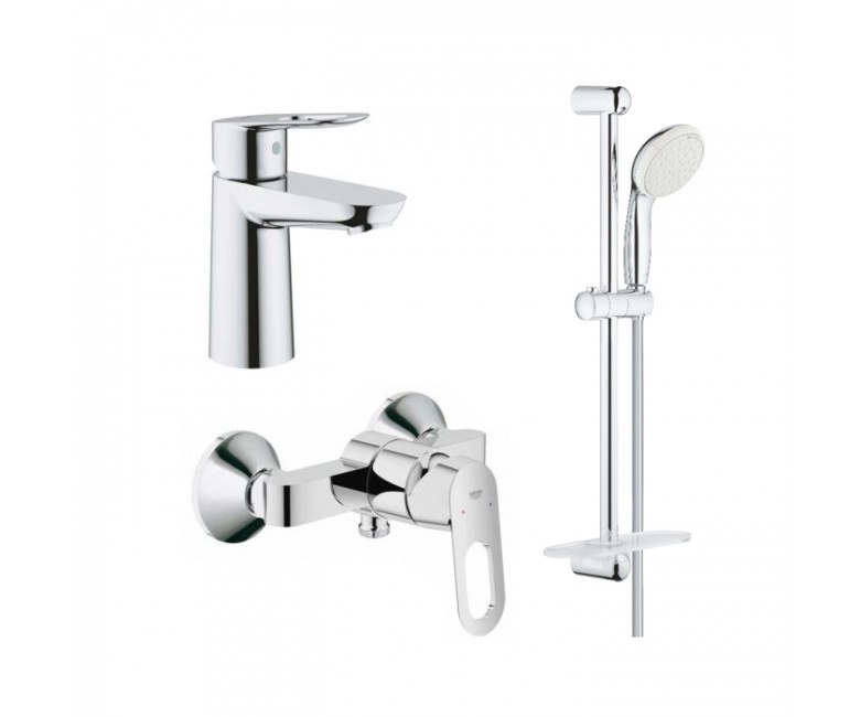 Набор смесителей Grohe Bauloop S 3 в 1 для душа, хром (123220SA)