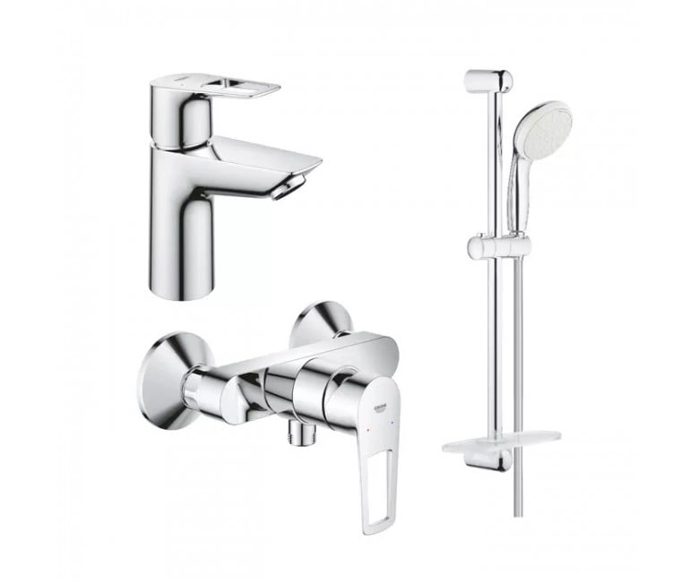 Набір змішувачів Grohe Bauloop New S 3 в 1 для душу, хром (123220SAN)