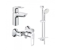 Набір змішувачів Grohe Bauloop New S 3 в 1 для душу, хром (123220SAN)