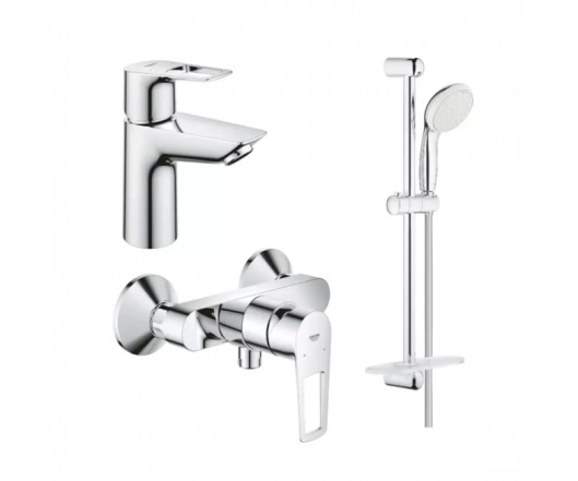 Набір змішувачів Grohe Bauloop New S 3 в 1 для душу, хром (123220SAN)