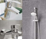 Комплект смесителей для ванны Grohe Eurosmart (123238 S) Фото - 5