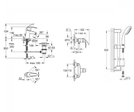 Комплект змішувачів для душу Grohe Eurosmart (123244 S) Фото - 1