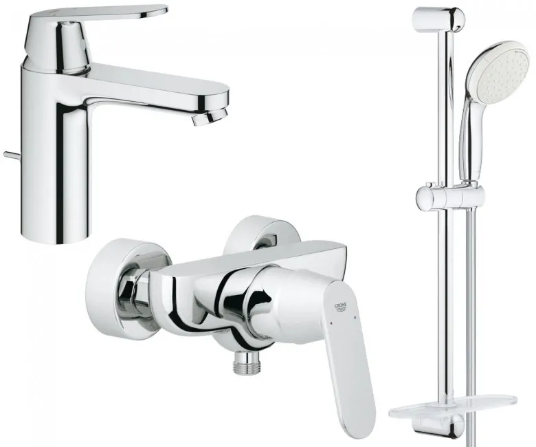 Комплект смесителей Grohe Eurosmart Cosmopolitan для душа, хром (126114M)