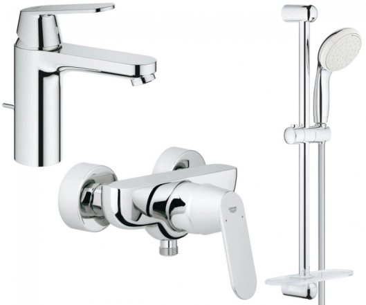Комплект змішувачів Grohe Eurosmart Cosmopolitan для душа, хром (126114M)