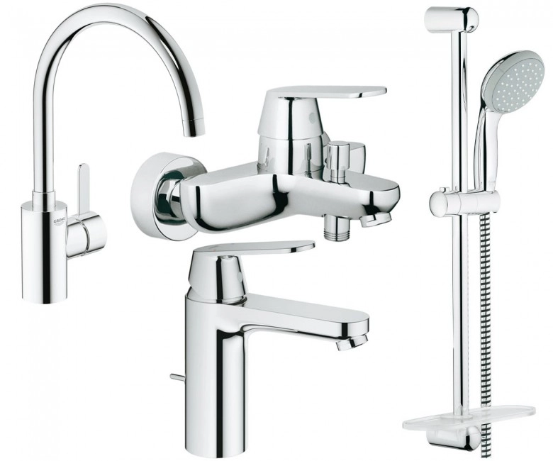 Комплект смесителей Grohe Eurosmart Cosmopolitan, хром (126115MK)