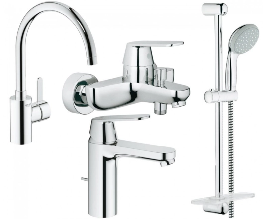 Комплект змішувачів Grohe Eurosmart Cosmopolitan, хром (126115MK)