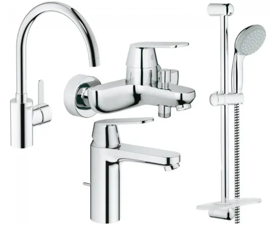 Комплект смесителей Grohe Eurosmart Cosmopolitan, хром (126115MK)