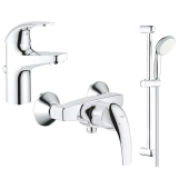 Набір змішувачів для ванни 3 в 1 Grohe Start, хром (126747)