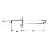 Излив для ванны Grohe BauCosmopolitan New 17 см, скрытого монтажа (13255001) Фото - 2